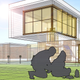Image for article titled Realistic Concept Art For New Luxury Condos Features Homeless Man Getting Arrested